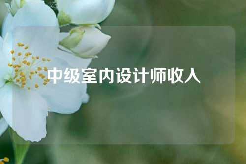 中级室内设计师收入