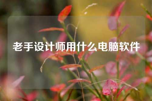 老手设计师用什么电脑软件