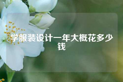 学服装设计一年大概花多少钱