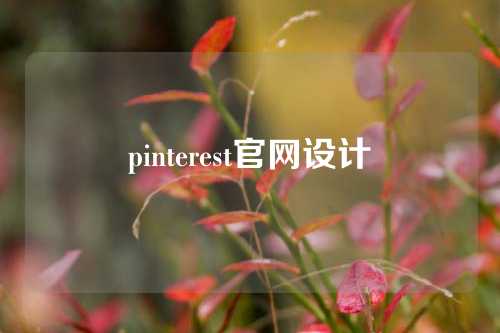 pinterest官网设计