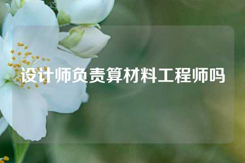 设计师负责算材料工程师吗