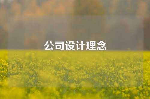 公司设计理念