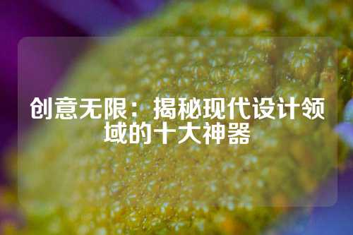 创意无限：揭秘现代设计领域的十大神器