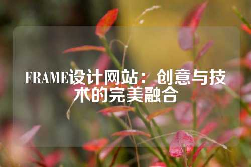 FRAME设计网站：创意与技术的完美融合