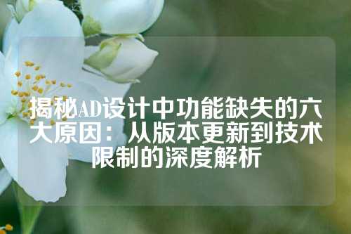 揭秘AD设计中功能缺失的六大原因：从版本更新到技术限制的深度解析