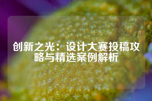 创新之光：设计大赛投稿攻略与精选案例解析